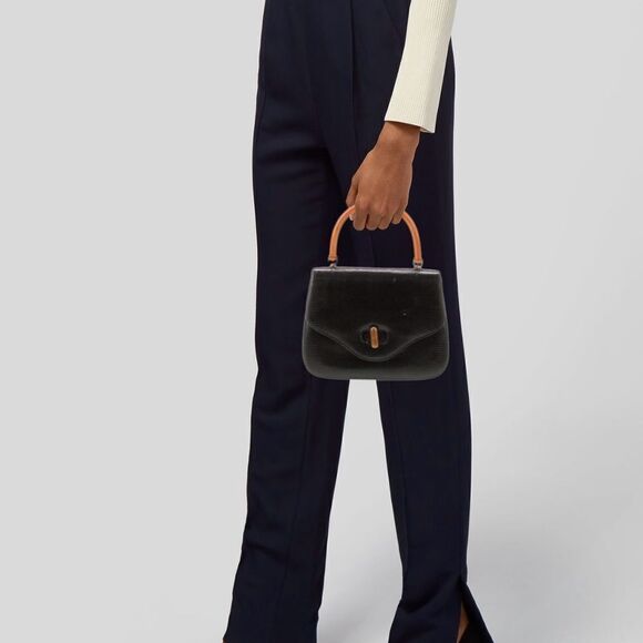 Gucci Top Handle black lizard print Bag - Picture 12 of 16